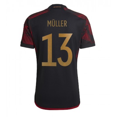 Fotballdrakt Herre Tyskland Thomas Muller #13 Bortedrakt VM 2022 Kortermet
